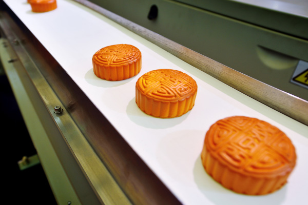 Bande transporteuse en PU pour gâteaux de lune