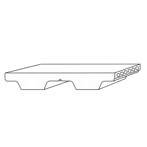 Imperial Pitch Timing Belts Drawing
