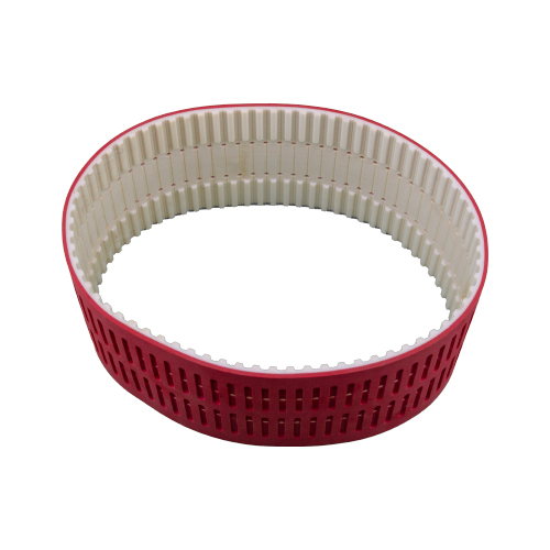 Roter gummibeschichteter PU-Zahnriemen