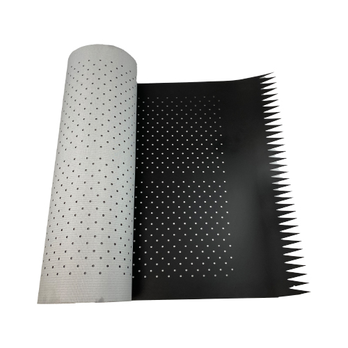 Nastro trasportatore perforato in PVC nero