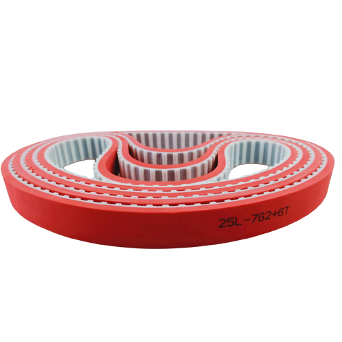 L PU Timing Belt Coated Red Rubber
