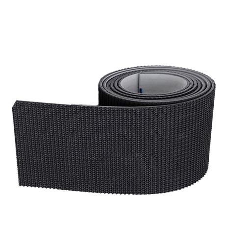 Siyah PVC Pürüzlü Üst Kemer