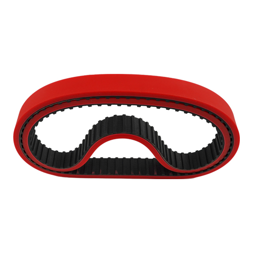 Roter, silikonbeschichteter L-Zahnriemen